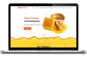 WS Sweety Eye-catching Honey WordPress theme